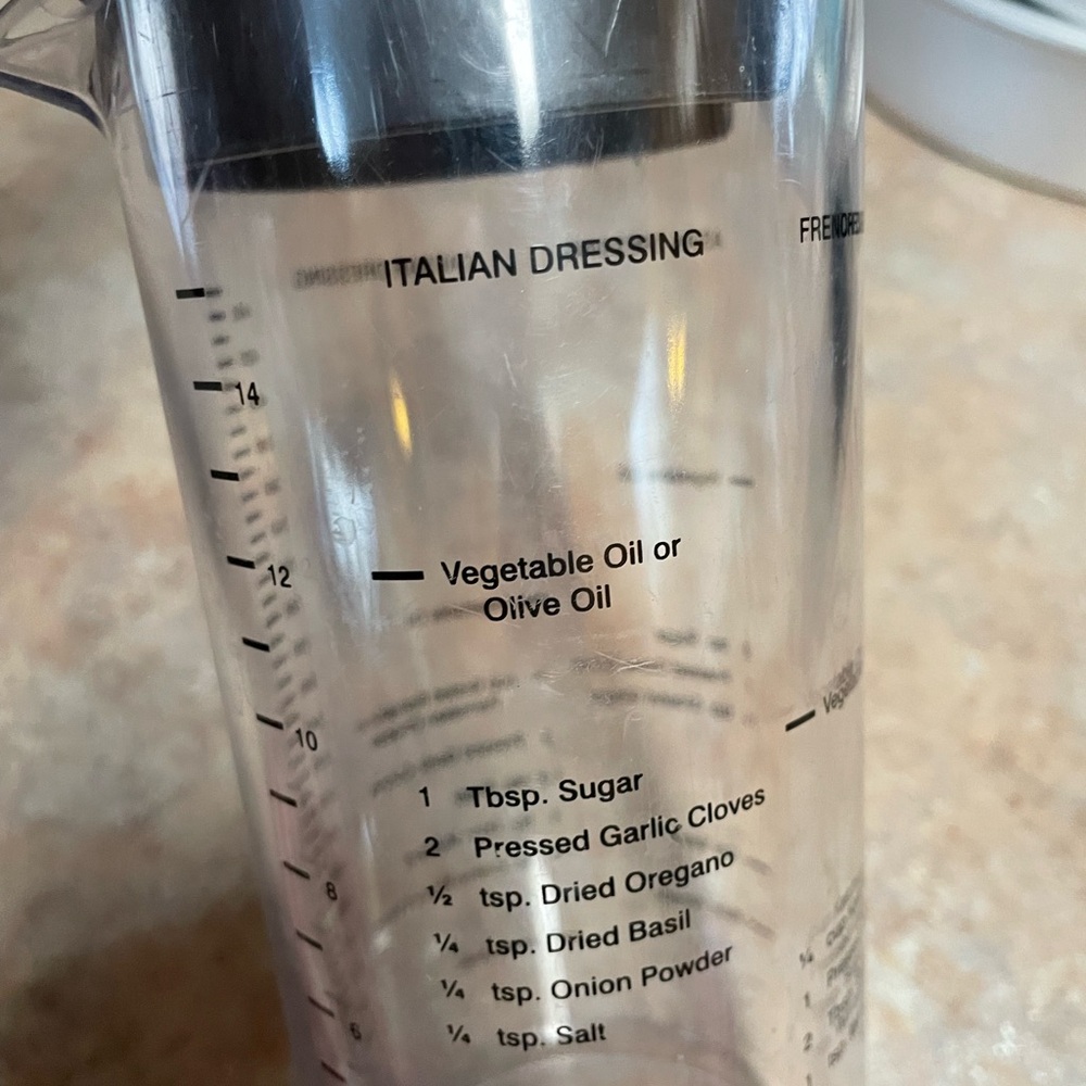 Clear Salad Dressing Mixer from Pampers Chef